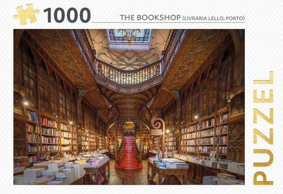 Puzzels 1000 The Bookshop Rebo legpuzzel 1000 stukjes