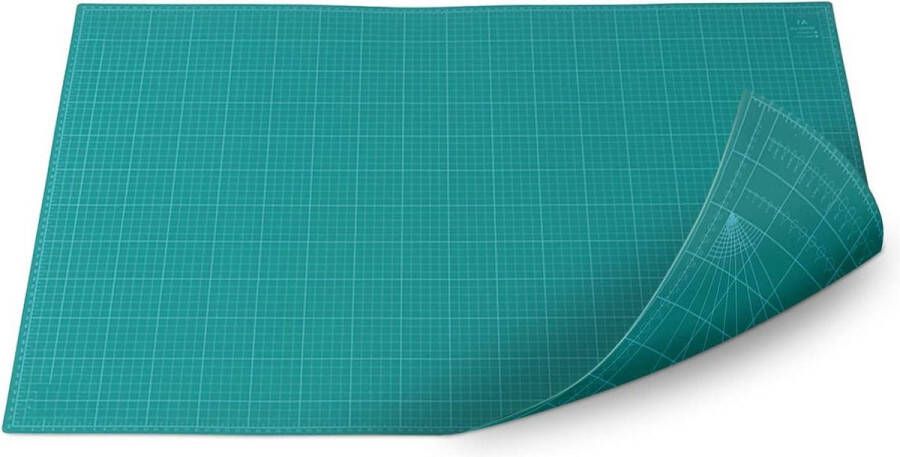 PVC snijmat 60 x 90 x 05 cm 5-laags zelfherstellend groen bureauonderlegger voor schrijven schilderen snijden