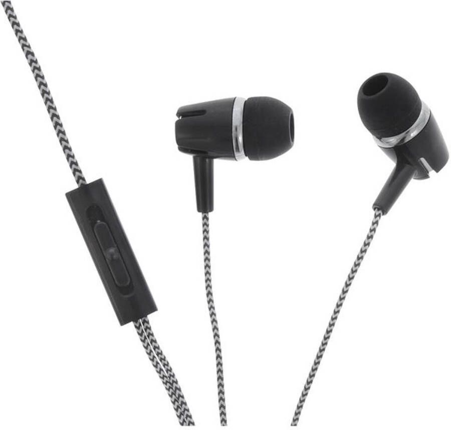 Q-Link oortelefoon in-ear 1.5 m zwart
