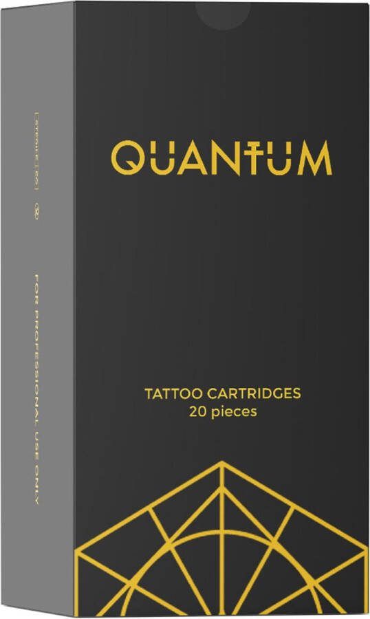 Quantum Tattoo Cartridges 0.30 Round Magnums 17RM 20x Professionele Machine Naalden Steriel Long Taper Needles Stick & Poke Tattoo Set Kit PMU 9RM 13RM 15RM 17RM 27RM Tatoeage Oefenset Tatoeage Pen