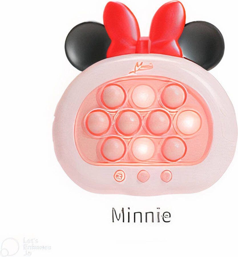 Quick Push Pop-it Game Controller Motoriek Speelgoed Voor Volwassenen en Kinderen Puzzelspel Concentratie en Reflexen Verbeteren Anti Stress Fidget Pop-it Speelgoed roos