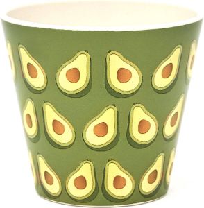 Quy cup 90ml Ecologische Reis Beker Espressobeker “Avo Avocado”