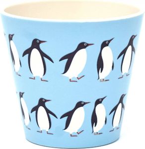 Quy cup 90ml Ecologische Reis Beker Espressobeker “Pinguïn“