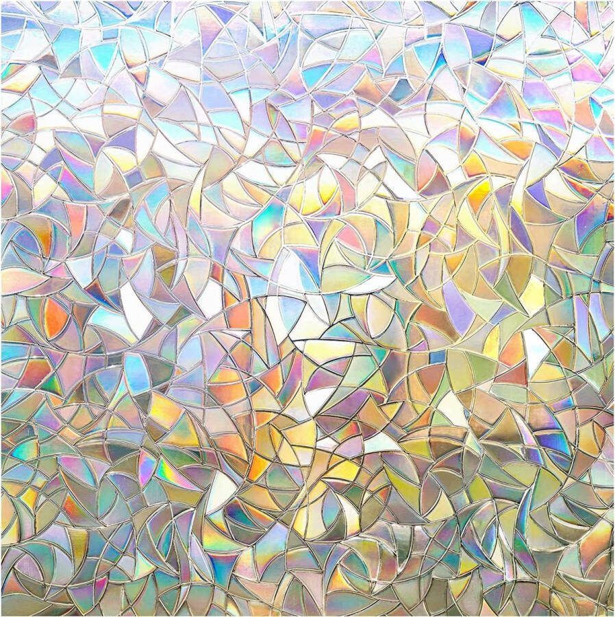 Raamfolie 3D zelfklevende decoratieve folie statische hechting anti-uv raamfolie voor privacy 44.5*300cm
