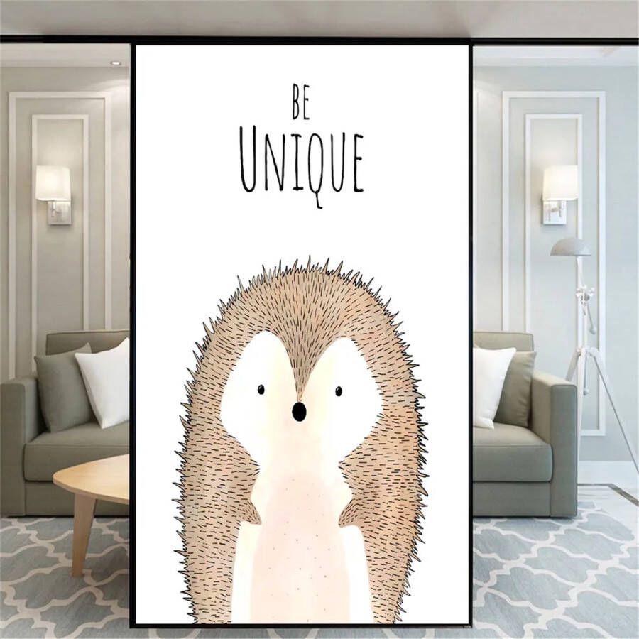 Raamfolie egel be unique kinderkamer 50 x 90 cm