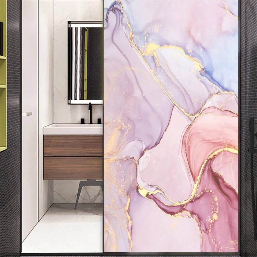 Raamfolie marmer roze 60 x 120 cm