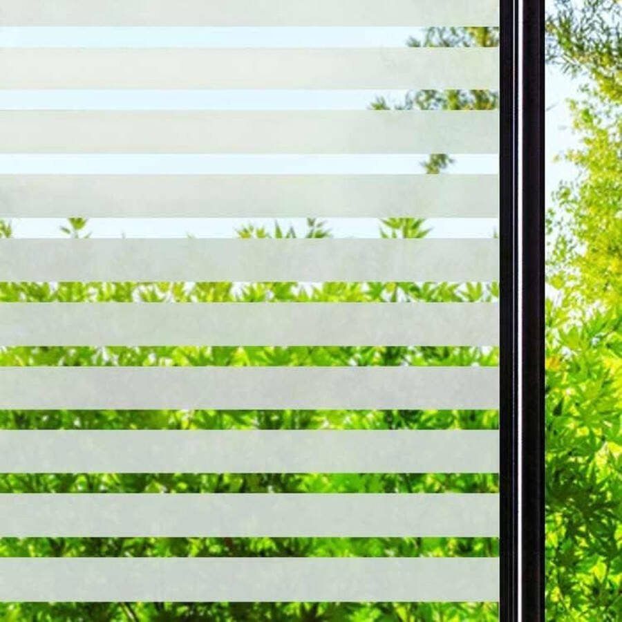 Raamfolie ondoorzichtig matglasfolie zelfklevende privacyfolie non-plakfolie venster inkijkbescherming raamfolie folie inkijkbescherming 44 3 x 200 cm raamfolie strepen