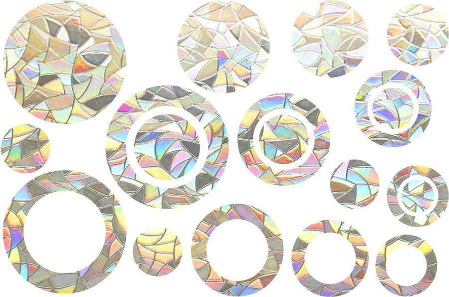 Raamsticker Cirkels n Suncatcher Rainbow Raamdecoratie Raamfolie Statisch Zelfklevend Sticker
