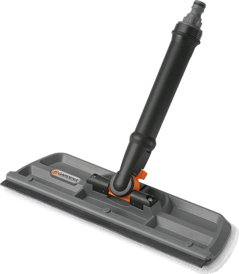 Raamwasborstel met trekker: Waterleidende raamwasborstel met trekker voor Cleansystem met wasbare microvezeldoek (5564-20) 20 x 20 x 30 cm