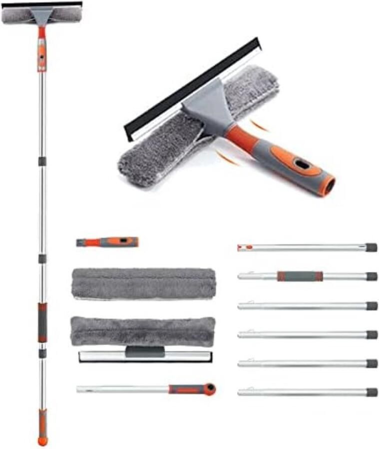 Raamwisser Met Telescoopsteel Ramenwassen Telescoopsteel Ramenwassen Raamwisser Met Steel