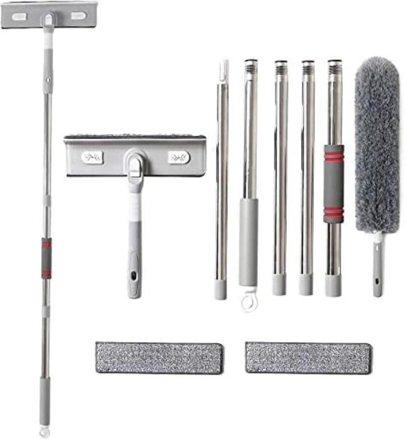 Raamwisser Met Telescoopsteel Ramenwassen Telescoopsteel Ramenwassen Raamwisser Met Steel