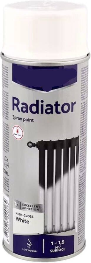 Radiator spuitverf 400 ml Hittebestendig| wit