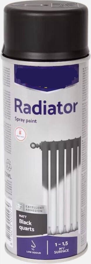 Radiator spuitverf |400 ml Hittebestendig| Zwart