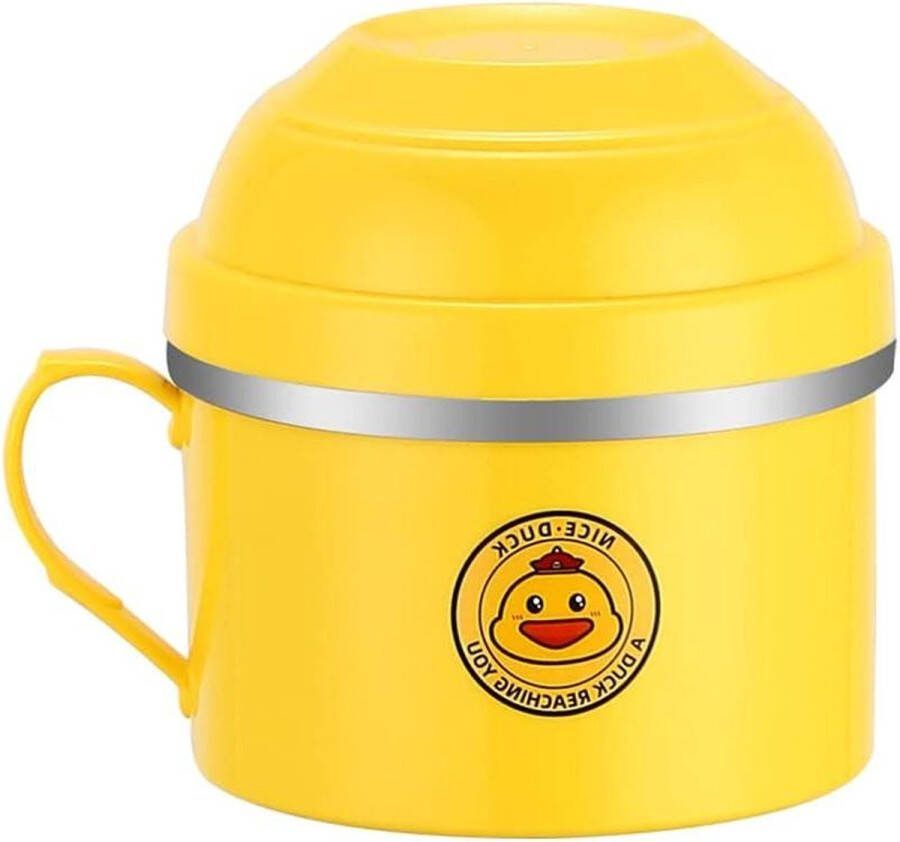 Ramen Bowl Roestvrijstalen Instant Noedelkommen 1900 ml Grote Lunchkom Stapelbaar en Afneembaar Ontwerp Magnetron Soepmengkom voor Pastasalade met Deksel en Handvat