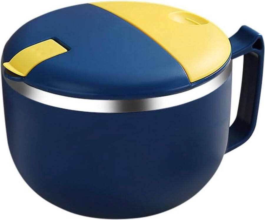 Ramenkom Instant 900 ml ramenkom met deksel dubbel geïsoleerd verzegeld roestvrij staal instant noedelkom met deksel voor instant noedels bento lunch