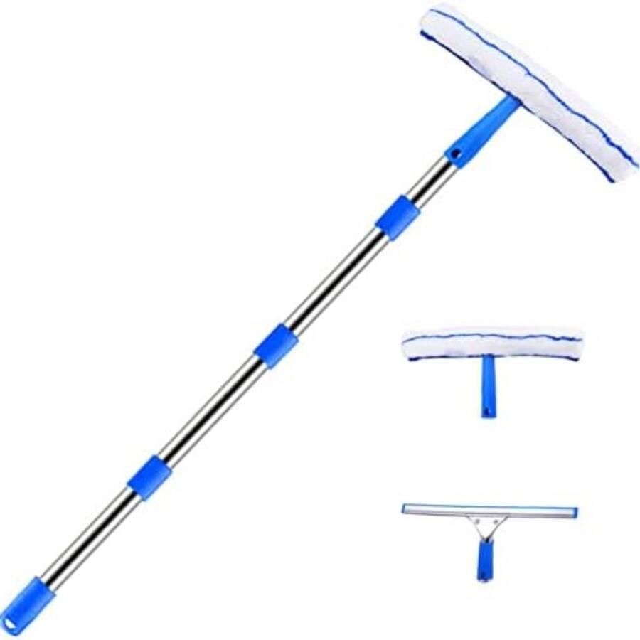 Ramenwasser telescopisch Ramenwasser met steel Ramenwisser met telescoopsteel