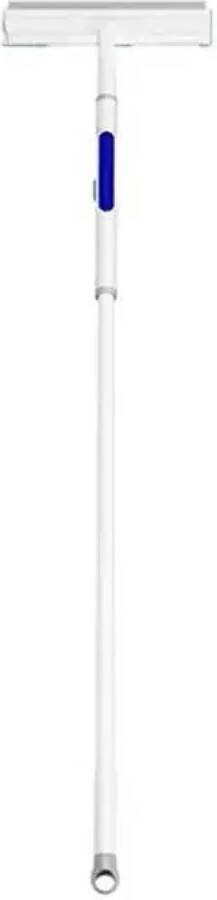 Ramenwisser met spray Ramentrekker Telescoopsteel 115 cm lang 30 cm breed wit