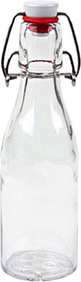 RANO 1x beugelfles 200ml Luchtdicht fles met beugelsluiting beugelflessen weckfles inmaakfles sapfles glazen flesjes met dop decoratie
