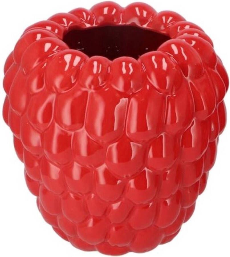 Raspberry vase red 24x24cm vaas rood