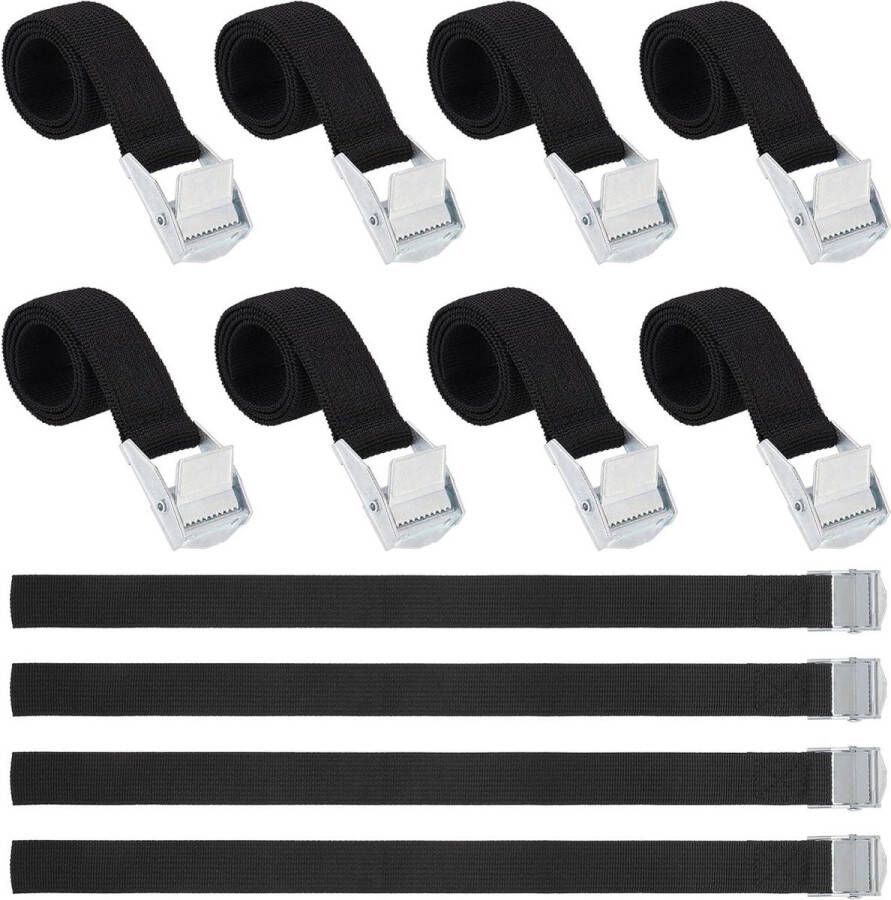 Ratel riemen 12 stuks 40 x 25 cm Zware verstelbare spanbanden met nokkengesp Geschikt voor bestelwagens motorfietsen Bagage vracht