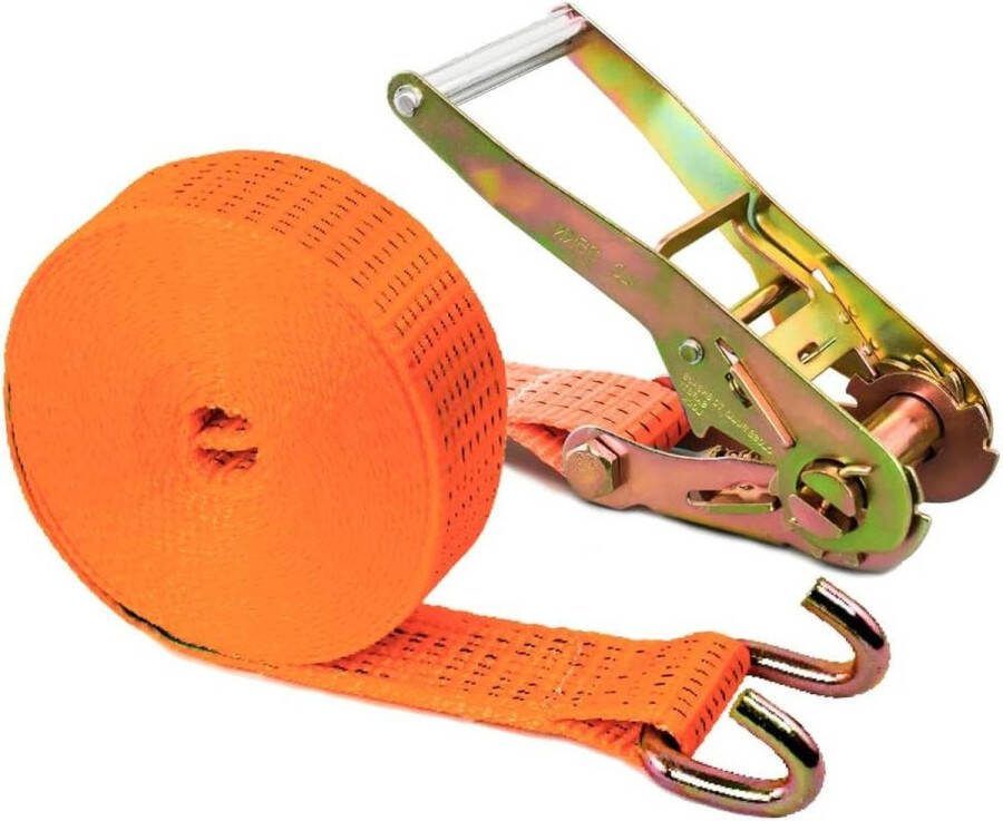 RateLRIEMEN HEAVY DUTY 8.5M – Spanbanden met ratel – Sjorbanden 8 ton breuksterkte 8000 kg