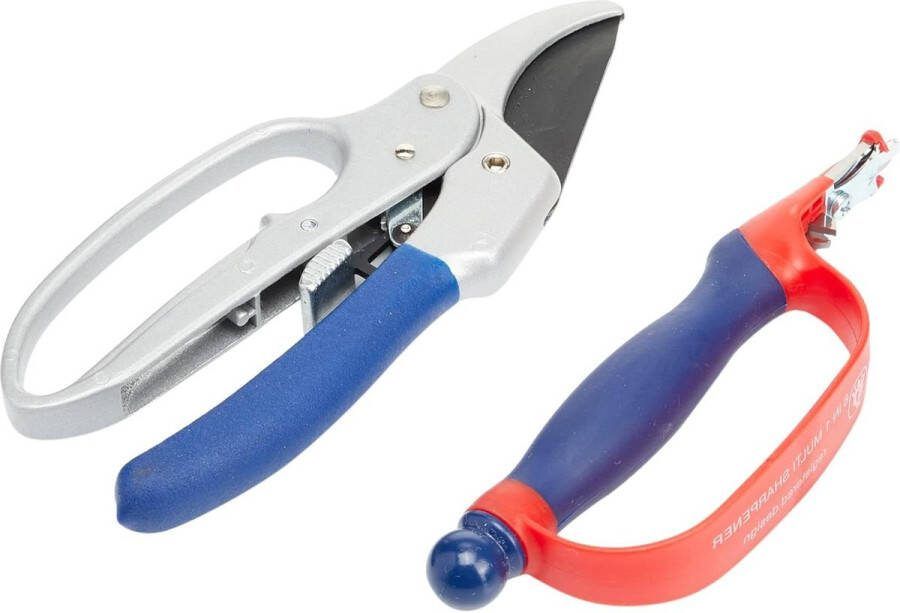 Razorsharp Ratchet snoeischaar en puntenslijper Set tuinieren gereedschap