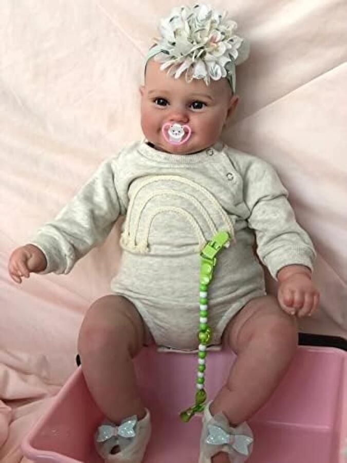 Realistische Reborn Babypoppen 19 inch Siliconen Vinyl Meisjespop