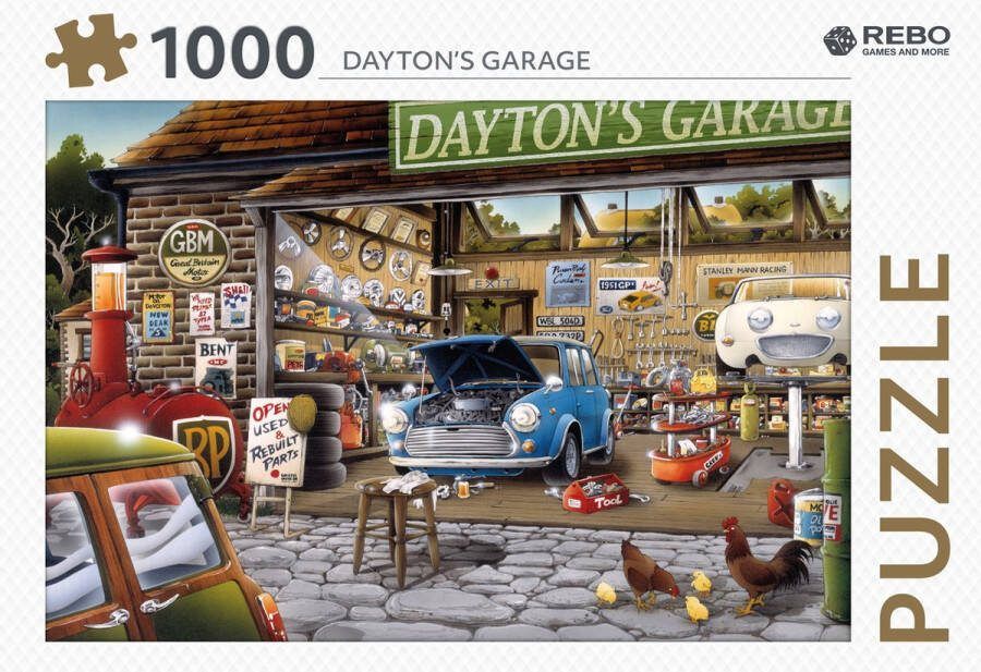 Rebo legpuzzel 1000 stukjes Dayton's Garage