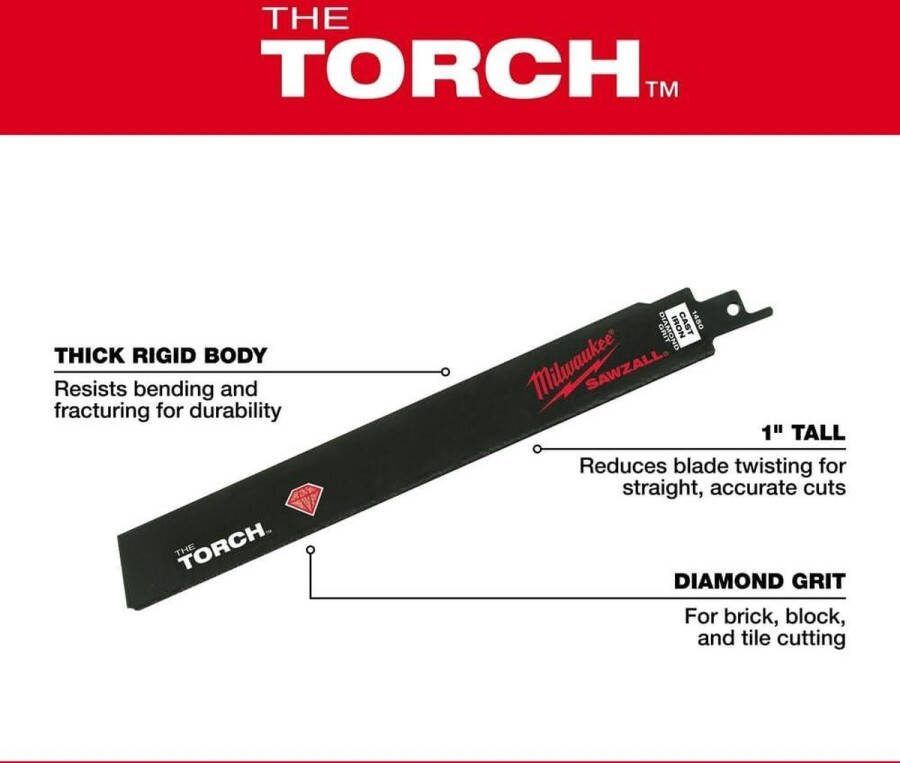 Reciprozaagblad diamant torch zwart zaagblad met diamantcoating