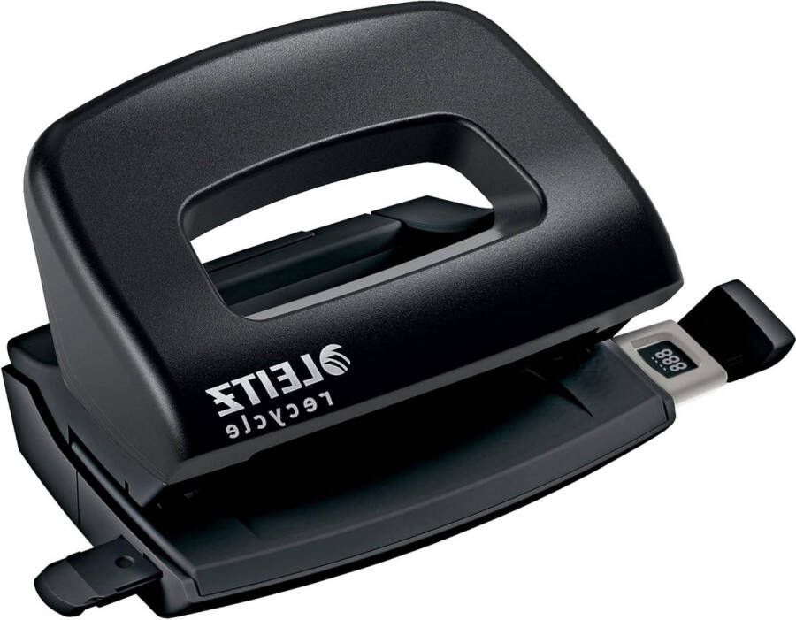 Recycle Mini Perforator Capaciteit van 10 A4 Vellen 100% Recyclebaar NeXXt Milieuvriendelijk Zwart Gaatjestang