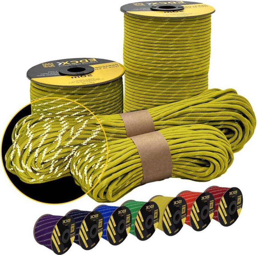 Reflecterend Paracord 550 4 mm 15 m 30 m 50 m Nylon Type III Survival Koord met 7 Draden
