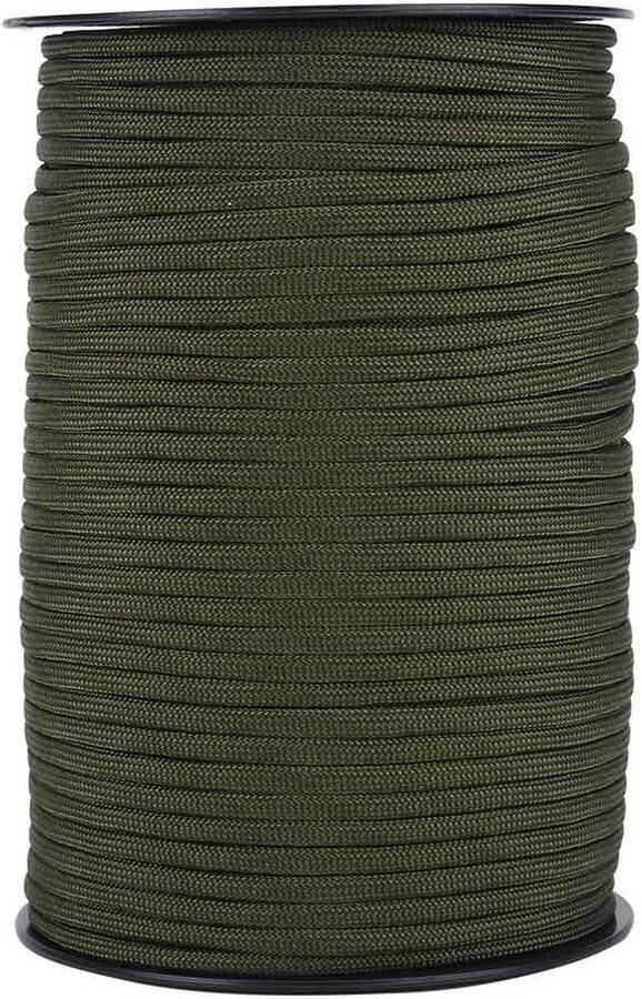 Parachute koord 550 reflecterende Paracord touwen voor overleving kamperen klimmen legergroen
