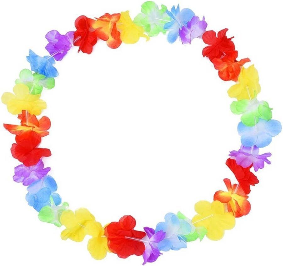 Regenboog Krans Hawaii Krans Bloemenkrans Hawaii slinger 96cm