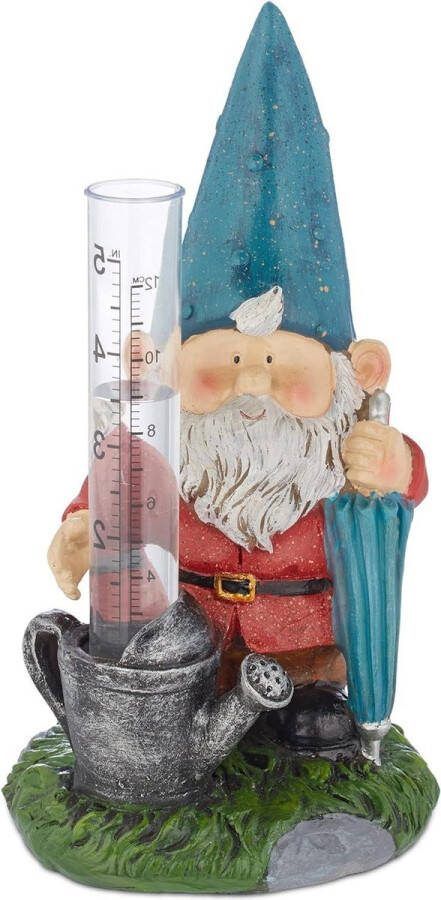 Regenmeter weerbestendig tuinkabouter analoge pluviometer tuindecoratie kleurrijk