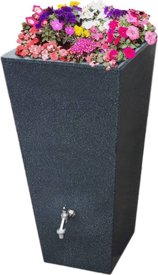 Prestige Water Regenton Zwart 100L incl. kraantje Prestige London (incl. messing kraantje)