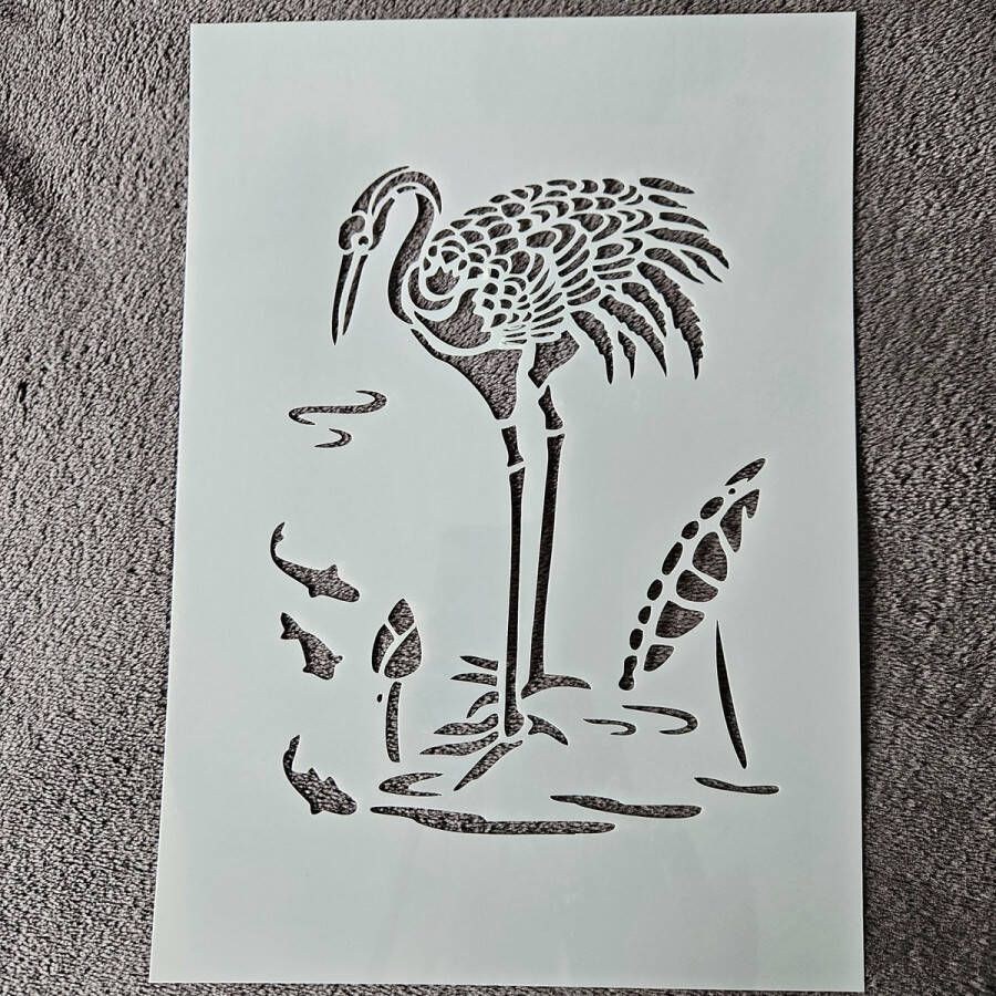 Reiger hobby stencil A4 herbruikbaar kaarten maken scrapbooking knutselen