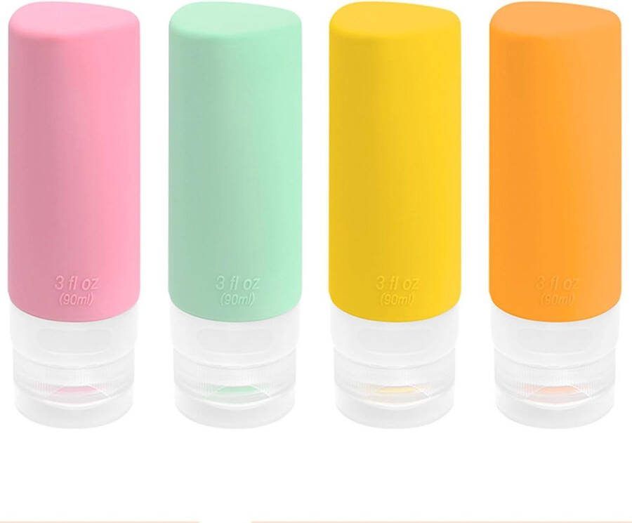 Reisflesjes Reisflacons Navulbaar Vliegtuig Handbagage 90ml