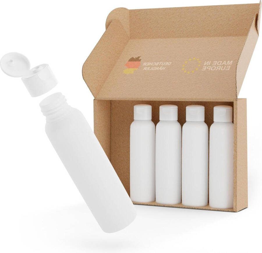 Reisflessen 100 ml 5-delige set om te vullen vloeistofcontainers voor vliegtuigreizen reisflesjes 100ml