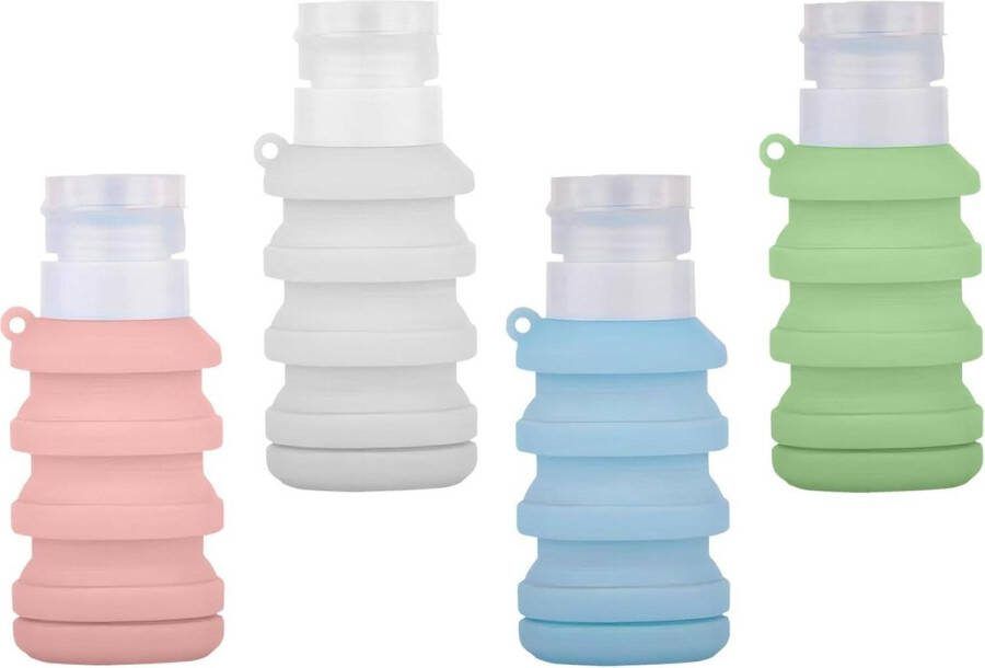 Reisflessen 4 stuks siliconen reisflessen 110 ml lekvrij en knijpbaar shampoo lotion en cosmetica reisflesjes handbagage