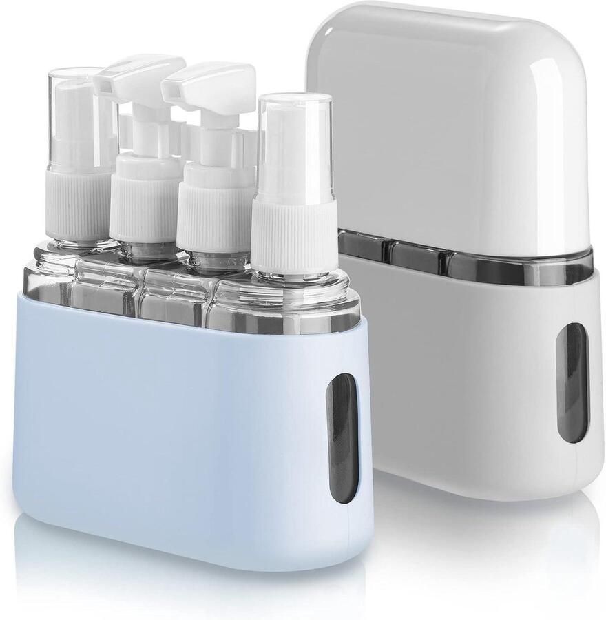 Reisflessen Toiletset 50 ML Clear Air Travel Fles STKS Vloeibare Containers Opslag Label reisflesjes 100ml