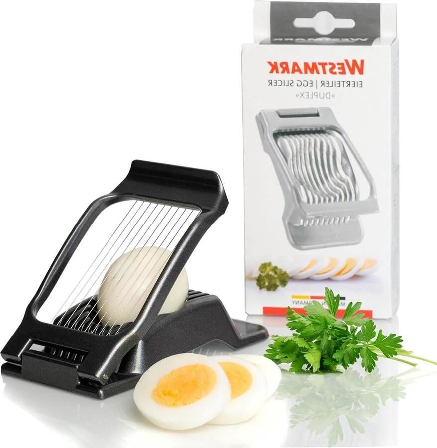Requirement cutter for round and oval slices individually tensioned stainless steel cutting aluminum stainless steel Duplex anthracite 1020226Z egg slicer made of robust aluminium