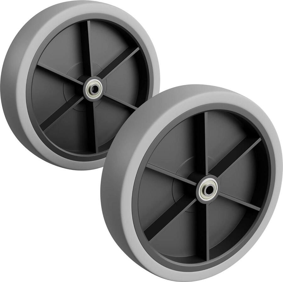 Reservewielen zware belasting (150 kg) steekwagen C3002 vervangende wielen 18 cm lichtgrijs