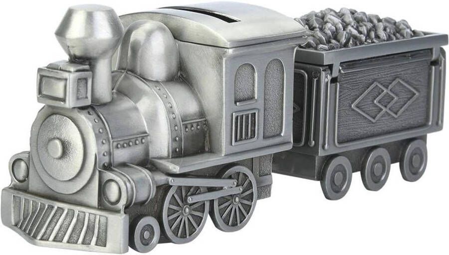 Retro trein model spaarvarken Spaarpot voor jongens Kinderen geldbesparende bank Tafeldecoratie Muntbesparing 19 × 9 × 6