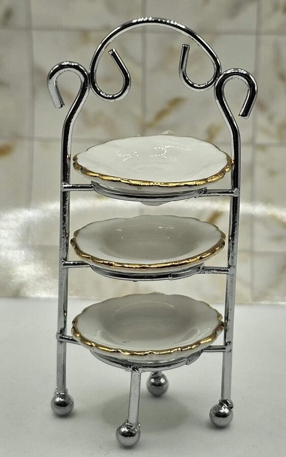 Reutter Etagere metal empty white plate(3)