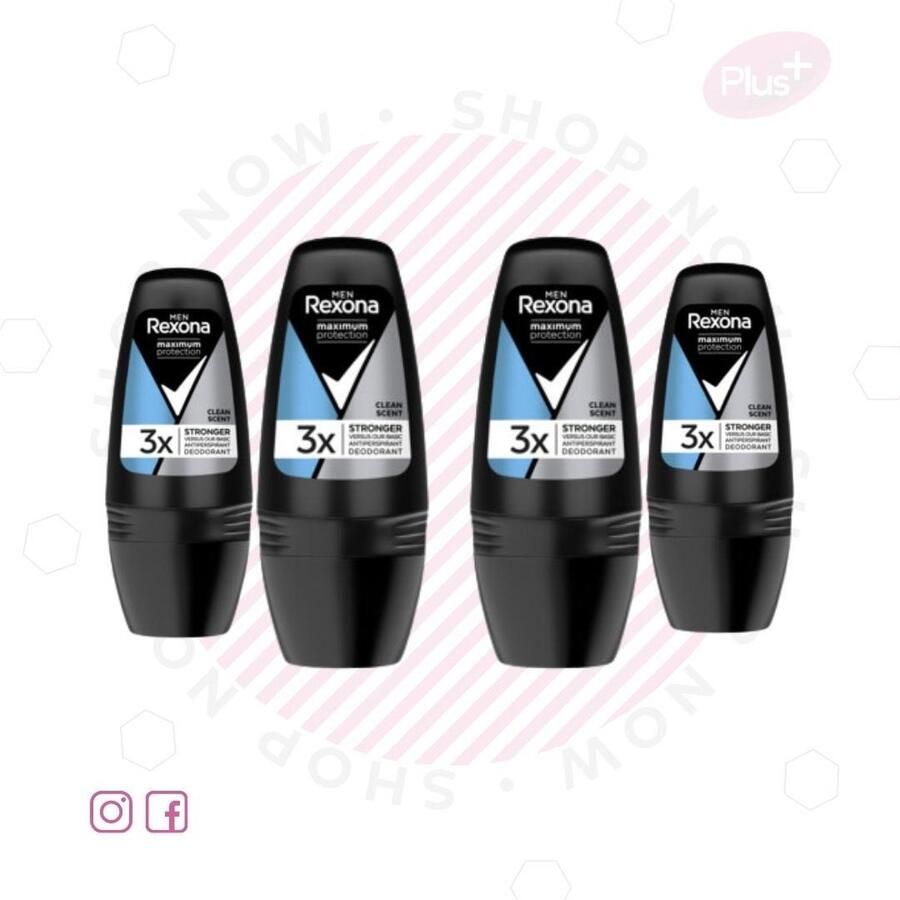 Rexona Deodorant Roller Maximum Protection Multi Pack 4 x 50 ml