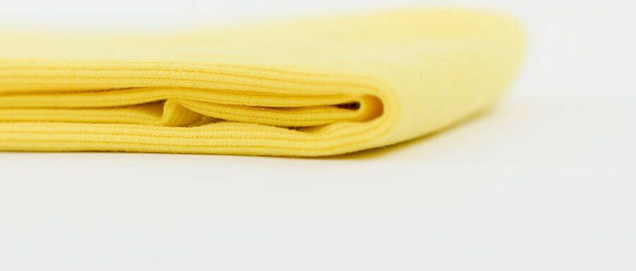 Rib boordstof Goudvink Geel 1 meter modestoffen voor naaien stoffen