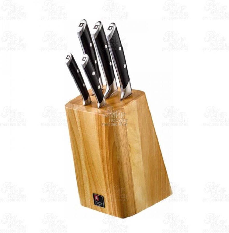 Richardson Sheffield R Vision 5-Delige Messenset met Blok Hout