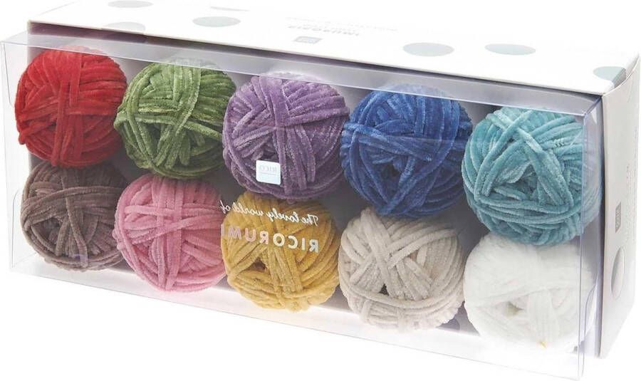 Ricorumi Set 10er Nilli rainbow haakgaren gehaakte amigurumi 001 021 004 008 023 017 013 012 019 009