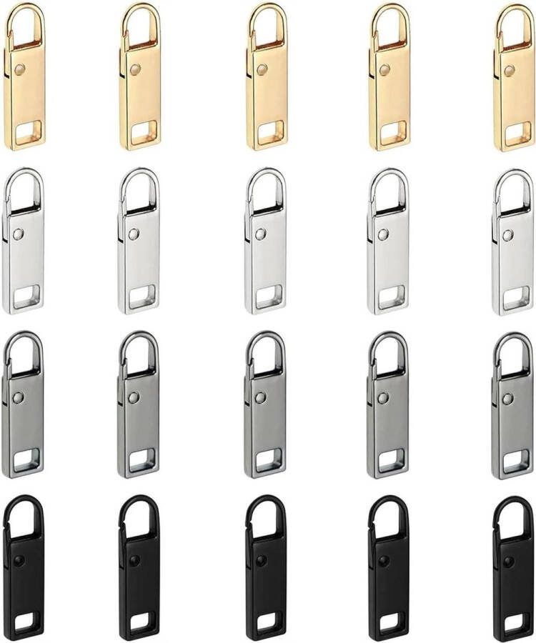 Ritssluiting reparatie set rits voor ritssluiting schuiver 5# 20 stuks pull tabs reserve rits hanger tas koffer mantels jassen rugzakken tent. Ritssluiting reparatie set
