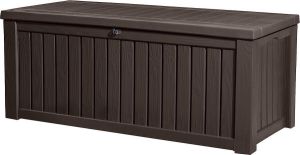 Rockwood Kussenbox regenbestendig tuinkussenbox bruin 570L balkon kussenbox